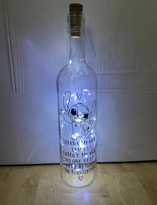 Stitch ‘Ohana Means Family’ Light Up Bottle