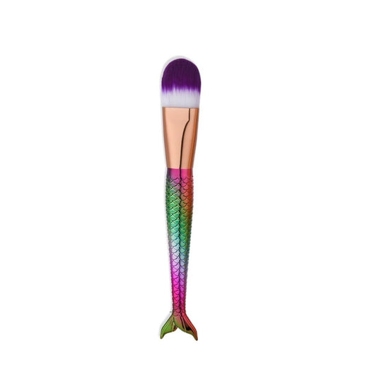 Glowii Fishtail Mermaid Purple Hair Foundation Makeup Brush