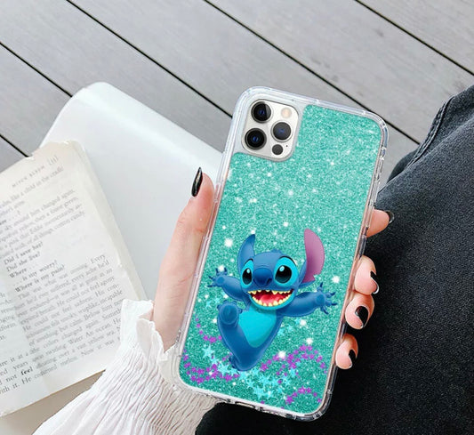 Green Glitter Stitch Disney Phone Case