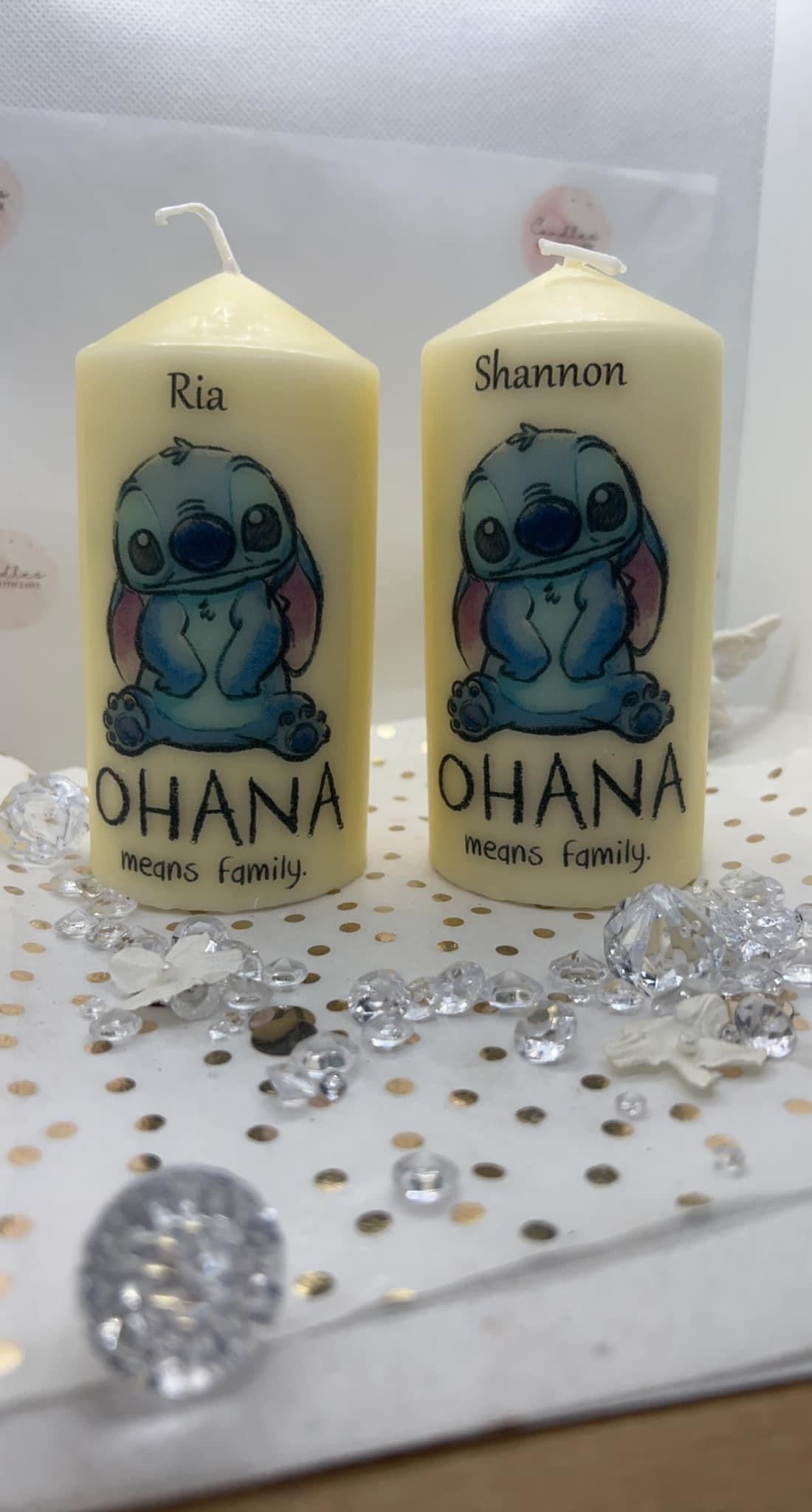 Personalised (Add Your Name) Blue Monster Candle