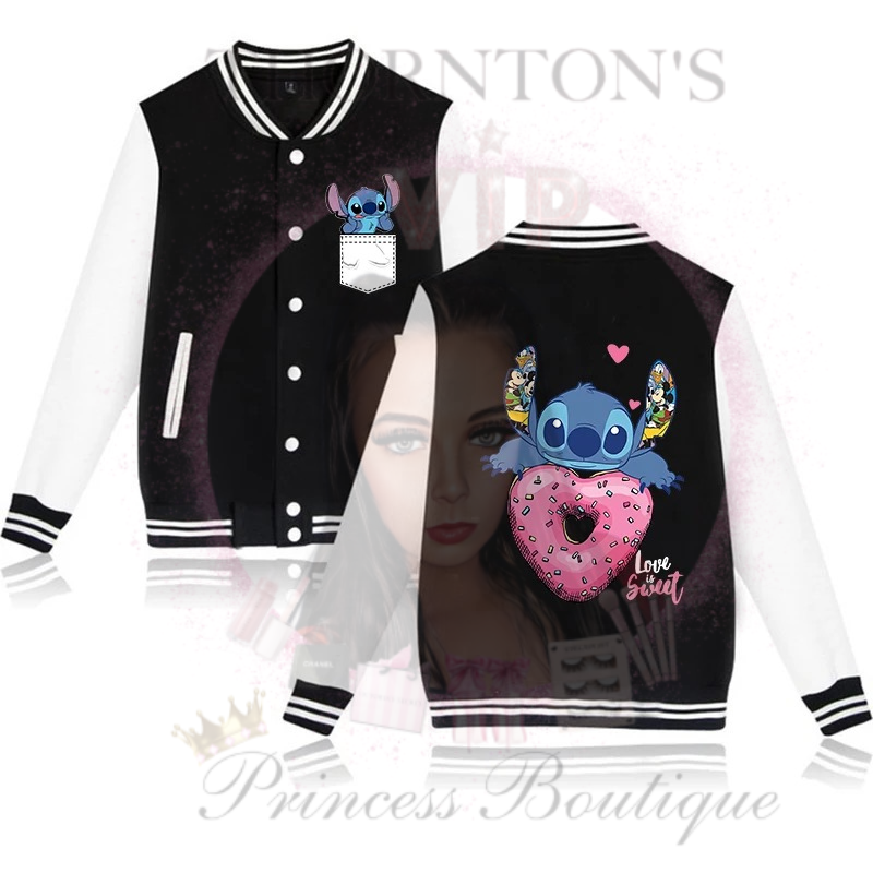 Donut Stitch Baseball Style Jacket