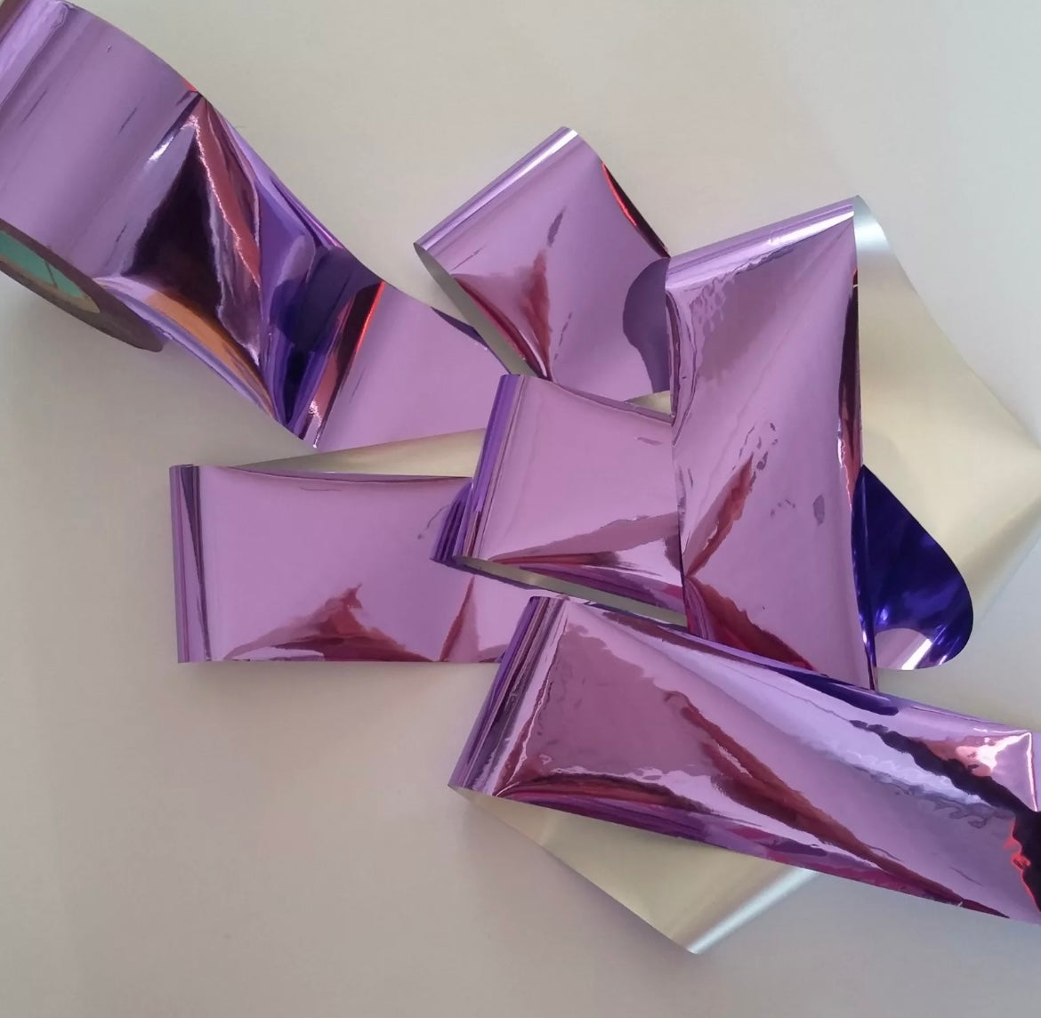 Purple Holographic Nail Foil