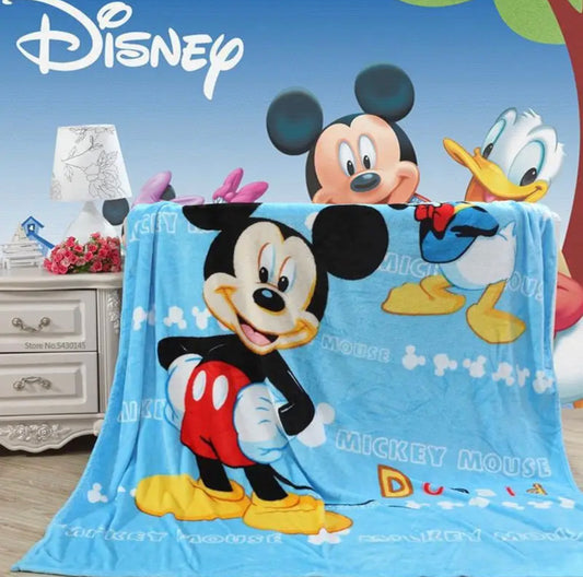 Kids Mickey & Donald Blue Throw