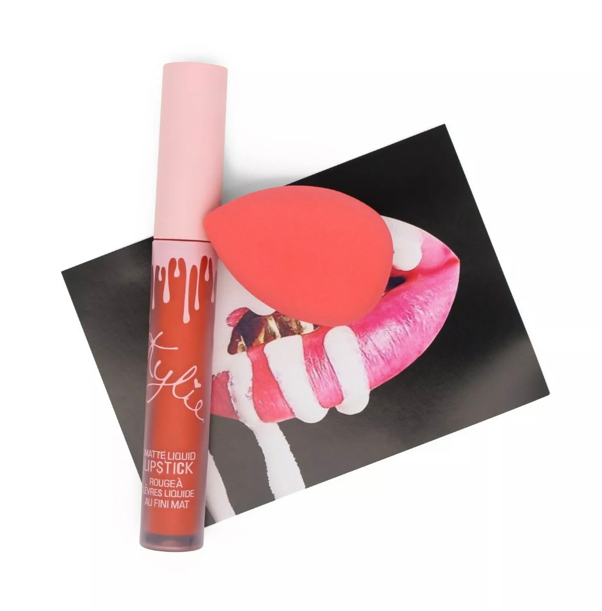 Official Kylie Jenner Lipstick & Beauty Blender Bundle - Various Shades