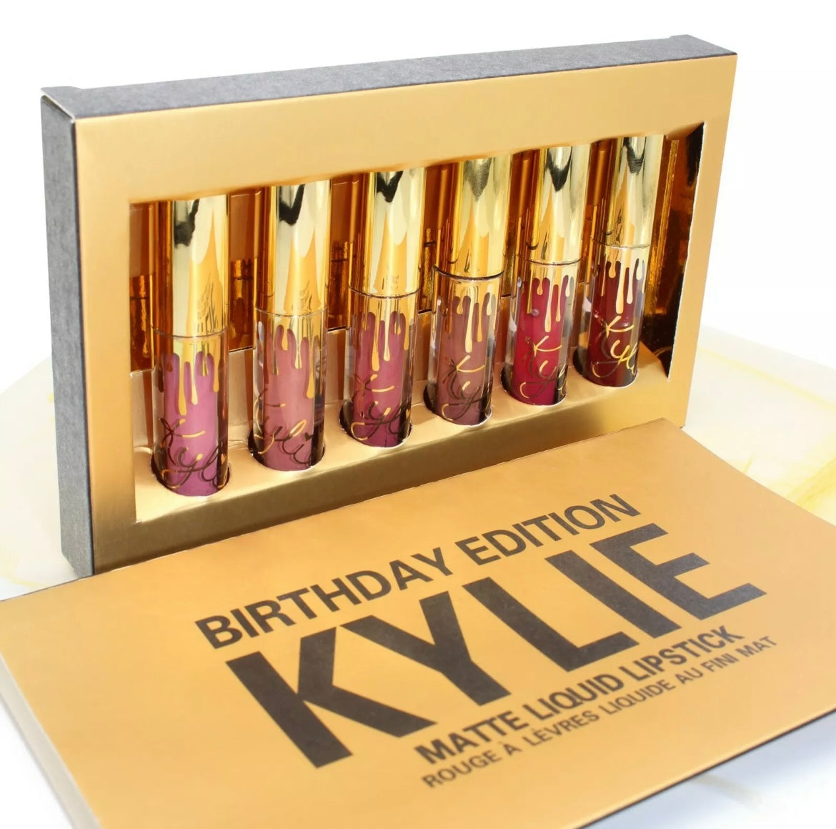 Official Kylie Jenner Gold Birthday Edition Lip Kit