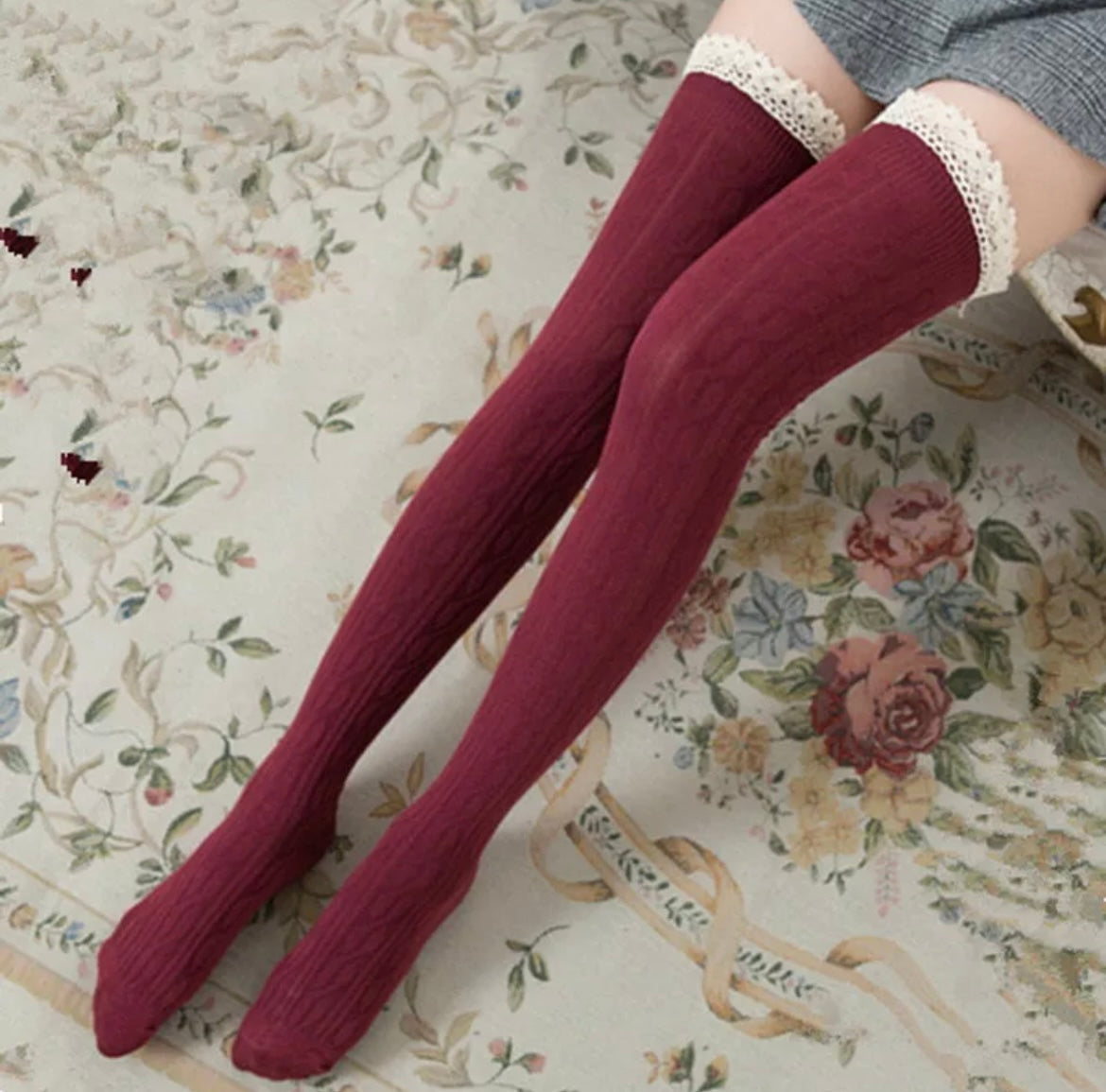 Over The Knee Lace Socks