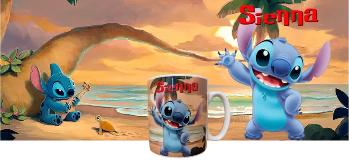 Stitch Desert Personalised Mug