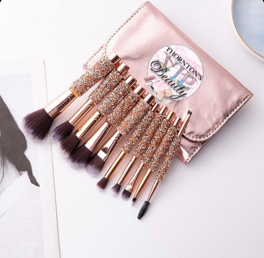 PRE-ORDER Thornton’s VIP Beauty Gold Diamanté Brush Set