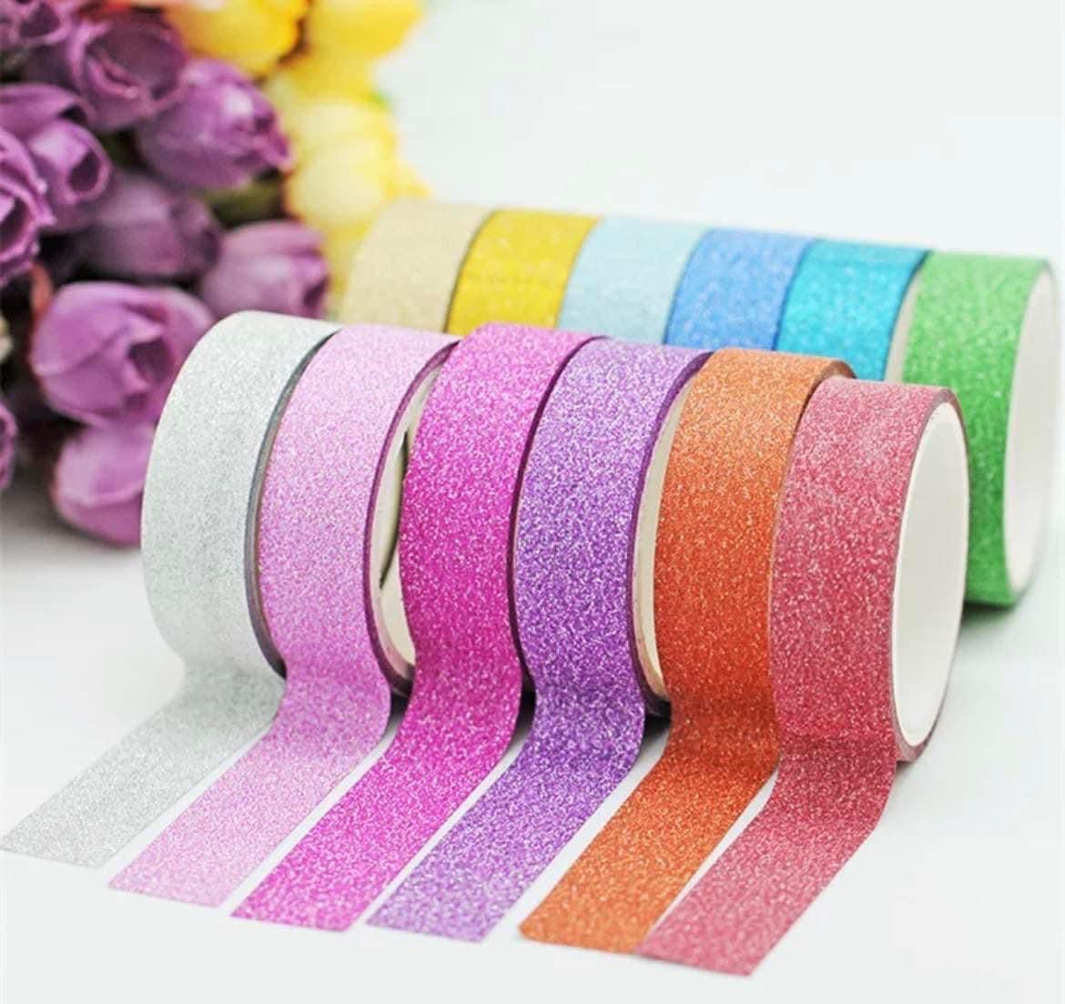 Glitter Adhesive Tape - 10 Pack