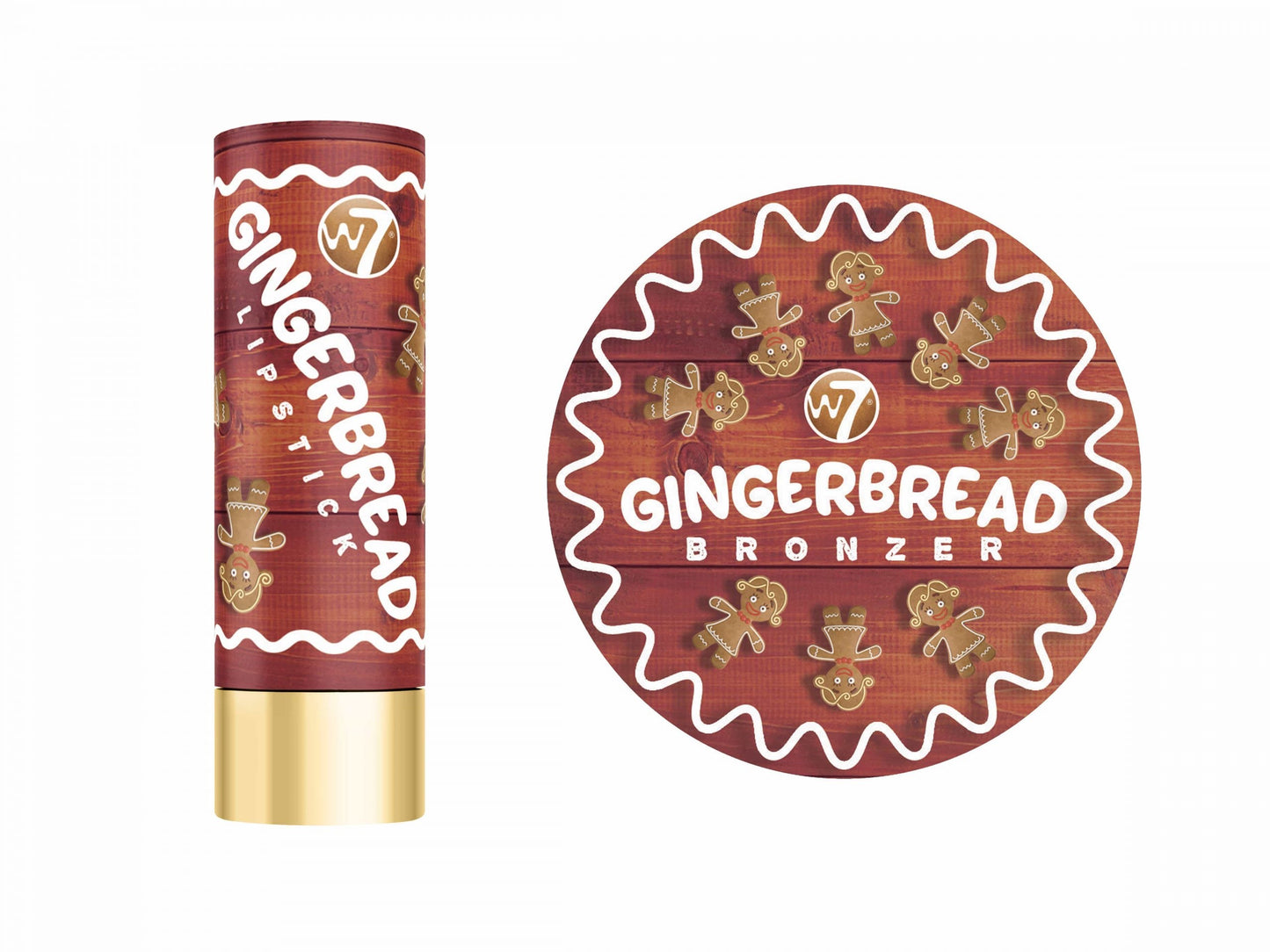W7 Gingerbread Beauties Bronzer And Lipstick Gift Set