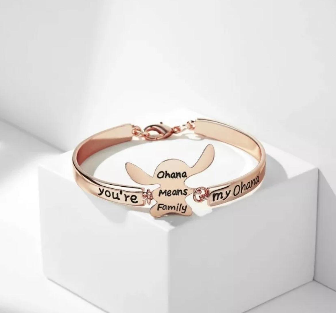 Themed ‘Ohana Means Family’ Bracelet