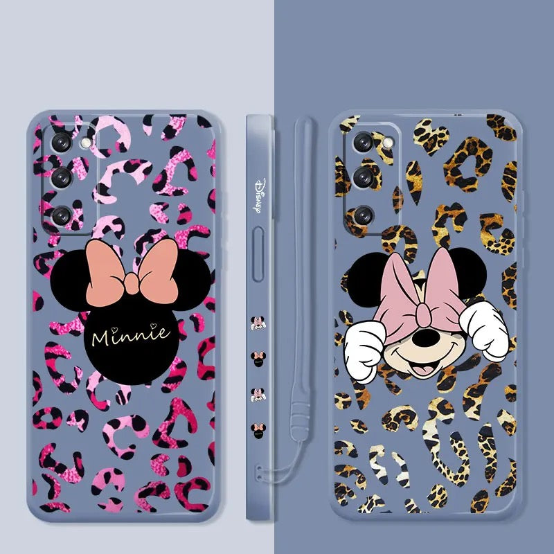 Minnie Mouse Leopard Print Inspired Samsung Phone Case