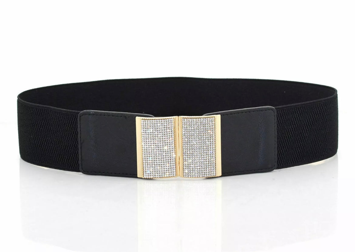 Gold Diamanté Buckle Belt