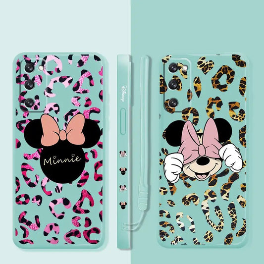 Minnie Mouse Leopard Print Inspired Samsung Phone Case