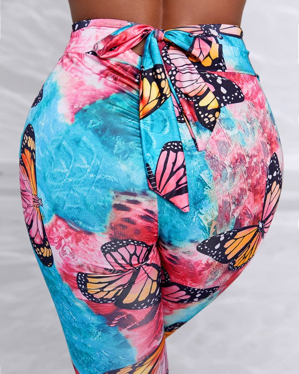 Butterfly Tye Dye Leggings