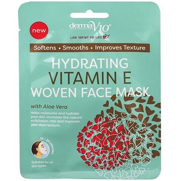 Derma V10 Hydrating Vitamin E Woven Sheet Face Mask