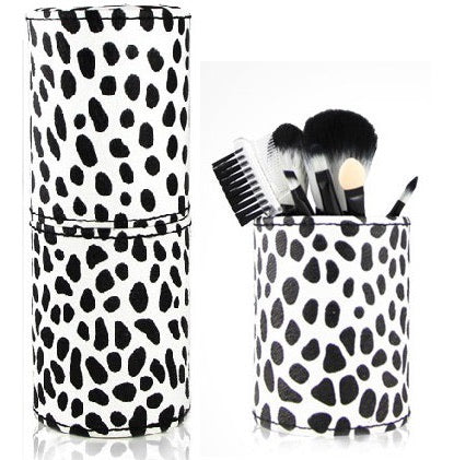 Dalmatian Print 8PCS Mini Make Up Brush Set