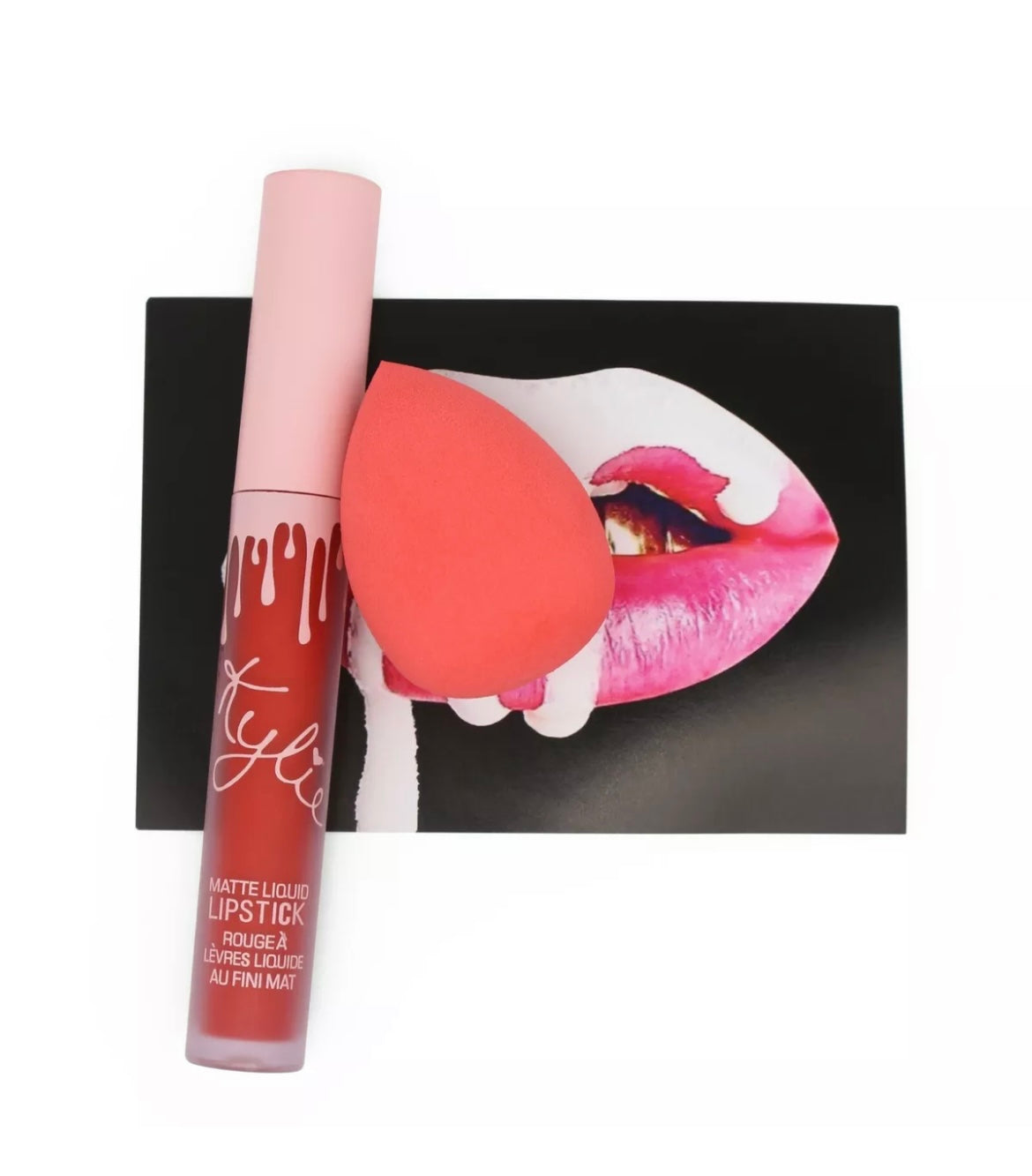 Official Kylie Jenner Lipstick & Beauty Blender Bundle - Various Shades