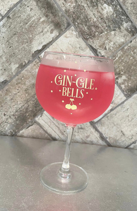 Gin-Gle Bells Gin Glass