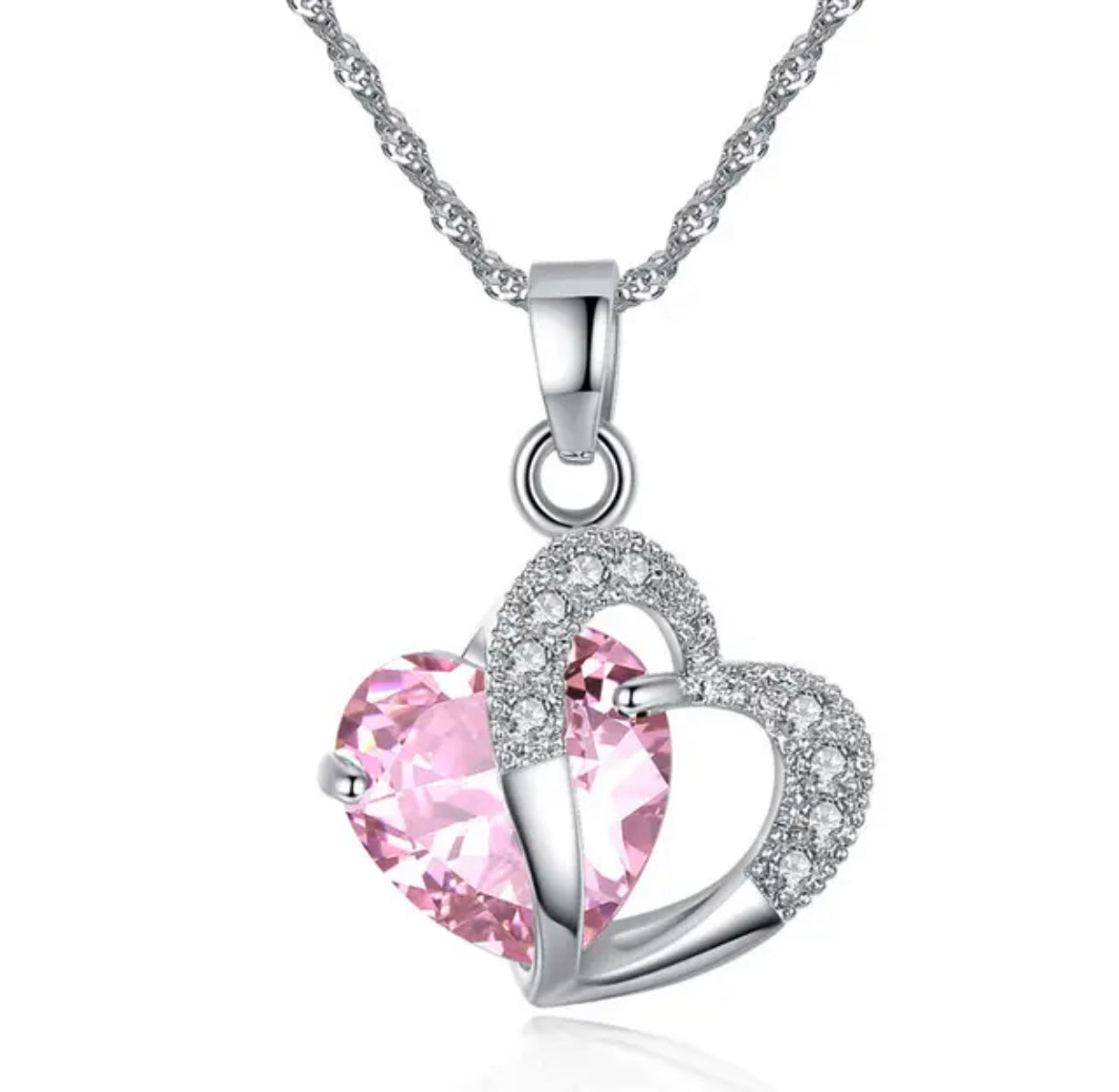 Adore Heart Gem Necklace