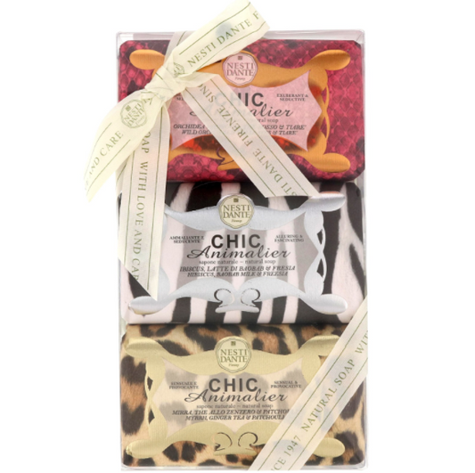 Nesti Dante Chic Animalier Soap Gift Set 3 x 250g