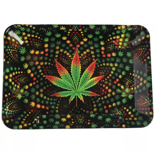 Cannabis Leaf Rolling Tray