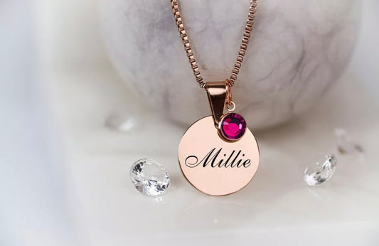 Personalised Swarovski Birthstone Necklace