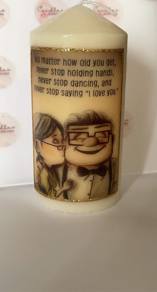 UP Quote Candle