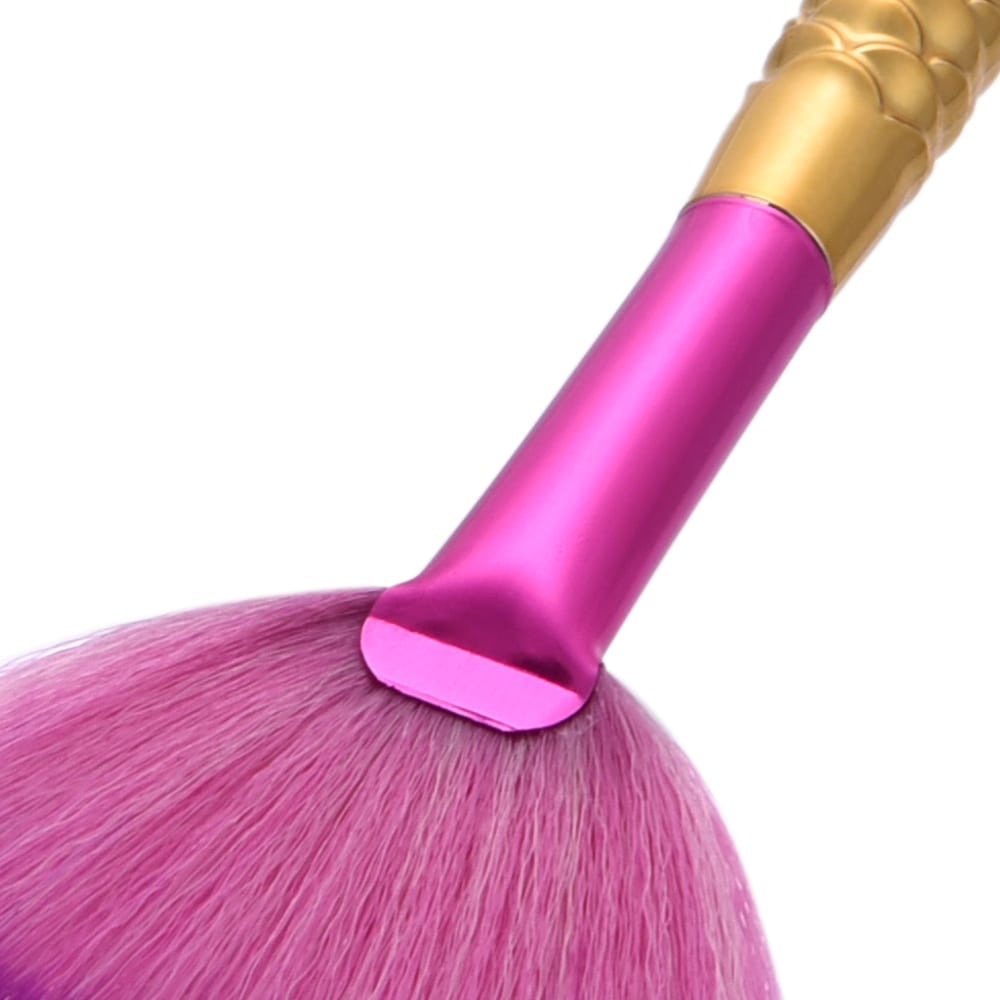 Glowii Small Mermaid Fishtail Fan Brush – Purple