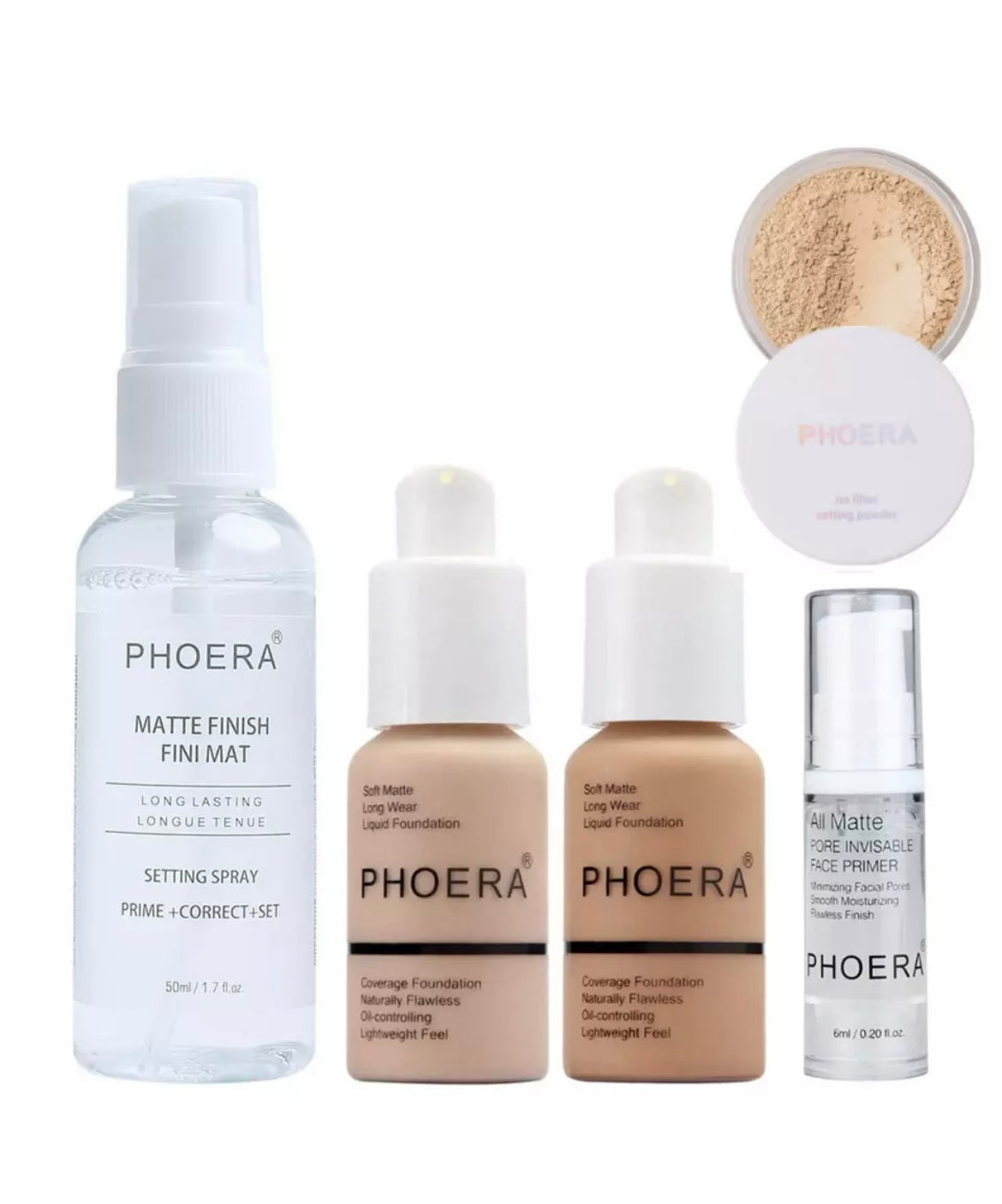 Phoera Full Coverage Nude & Bluff Bundle