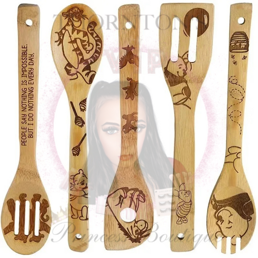 Winnie The Pooh Bamboo Utensils Set