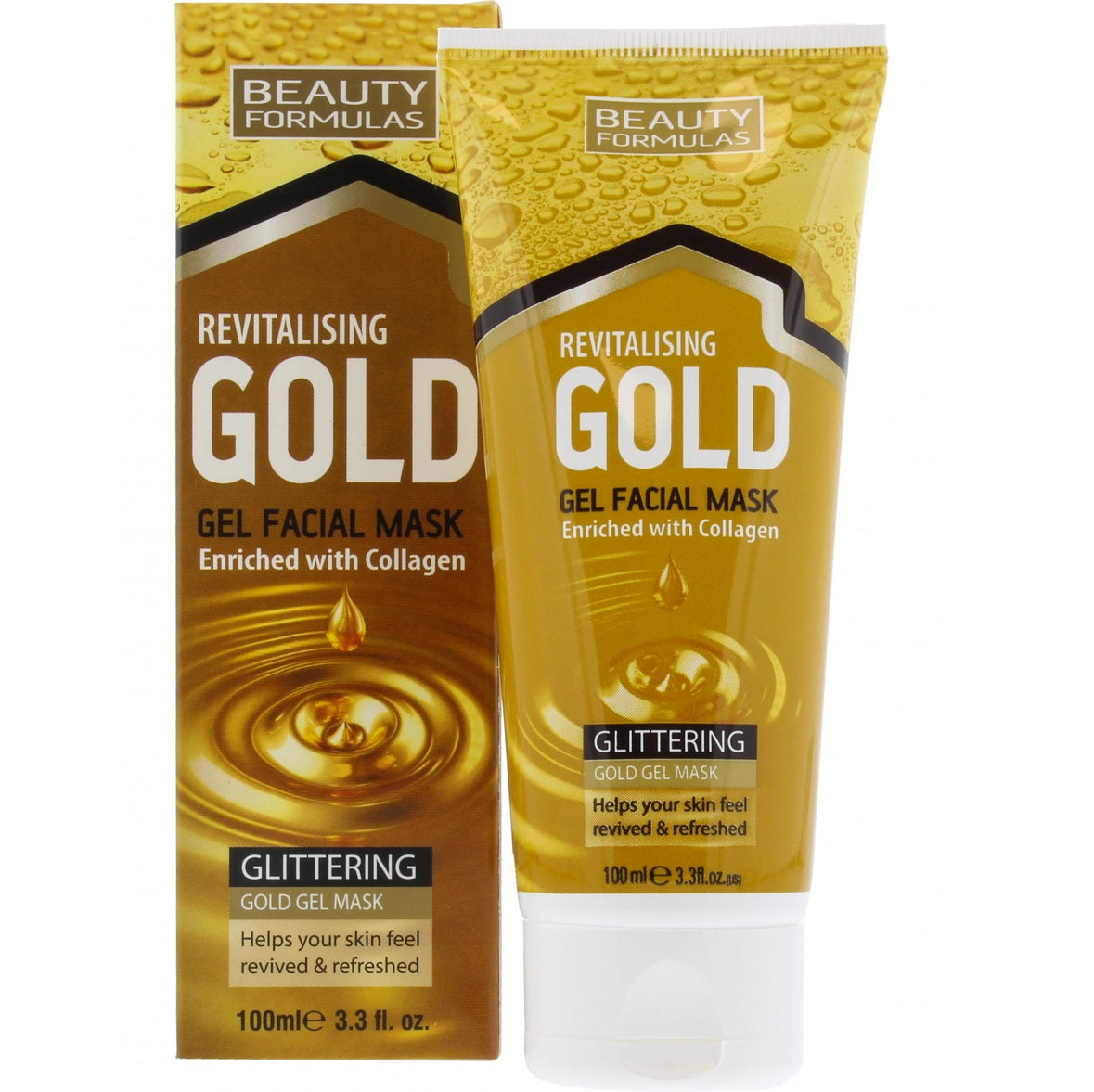 Beauty Formulas Revitalising Gold Gel Facial Mask